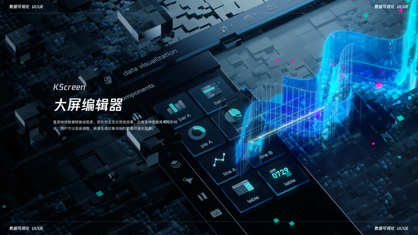 KScreen 数据可视化大屏编辑器项目封面